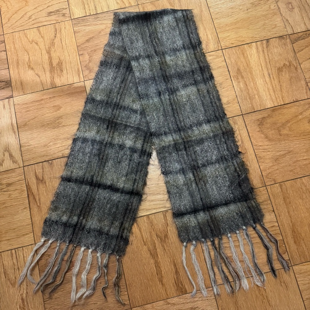 Mohair/Wool Plaid Scarf by Filene’s Boston